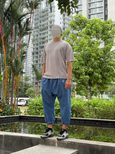 Jazan Cargo-Jeans - Himmelblau