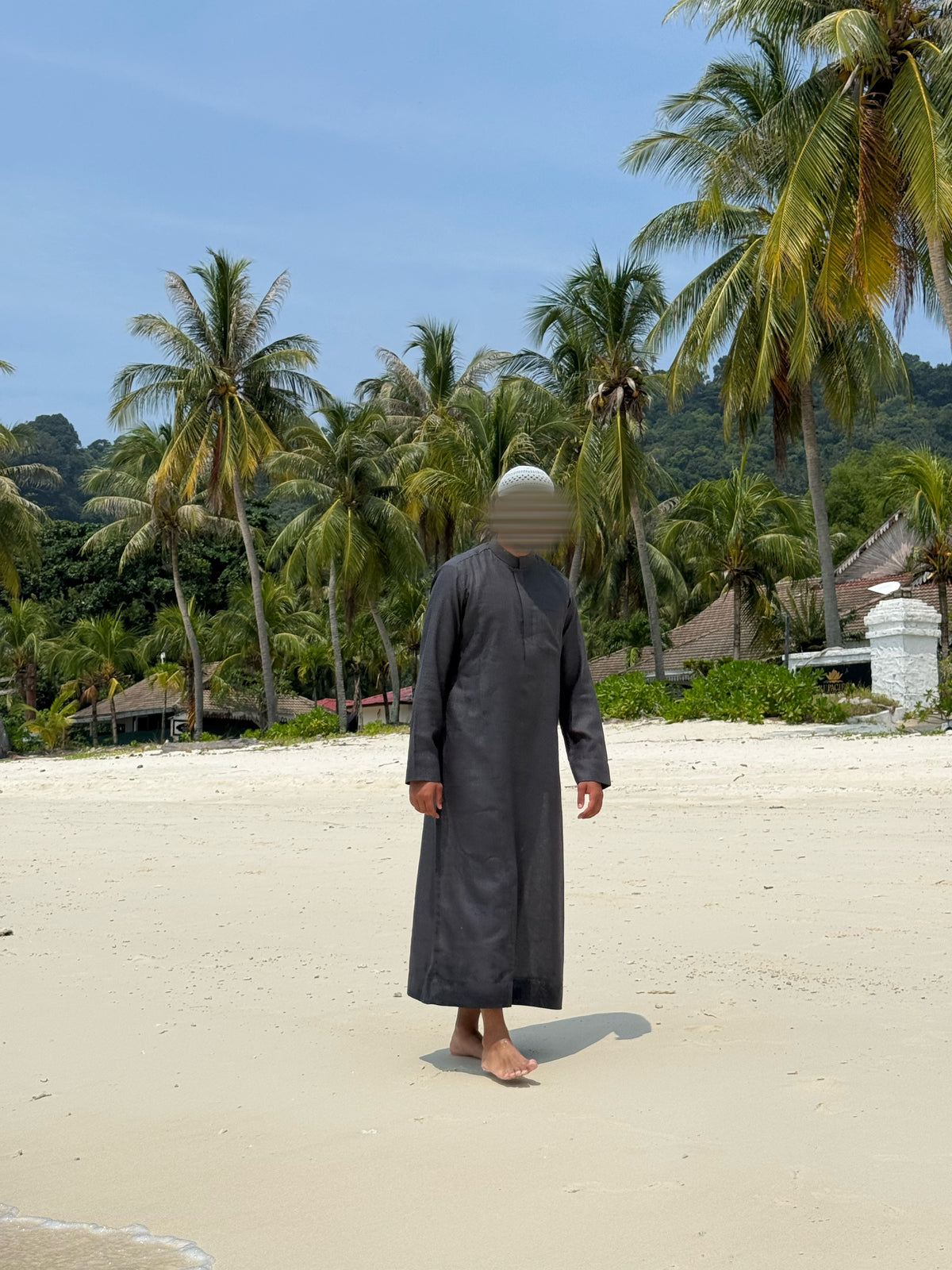 Qamis Lin Siyaha Anthracite