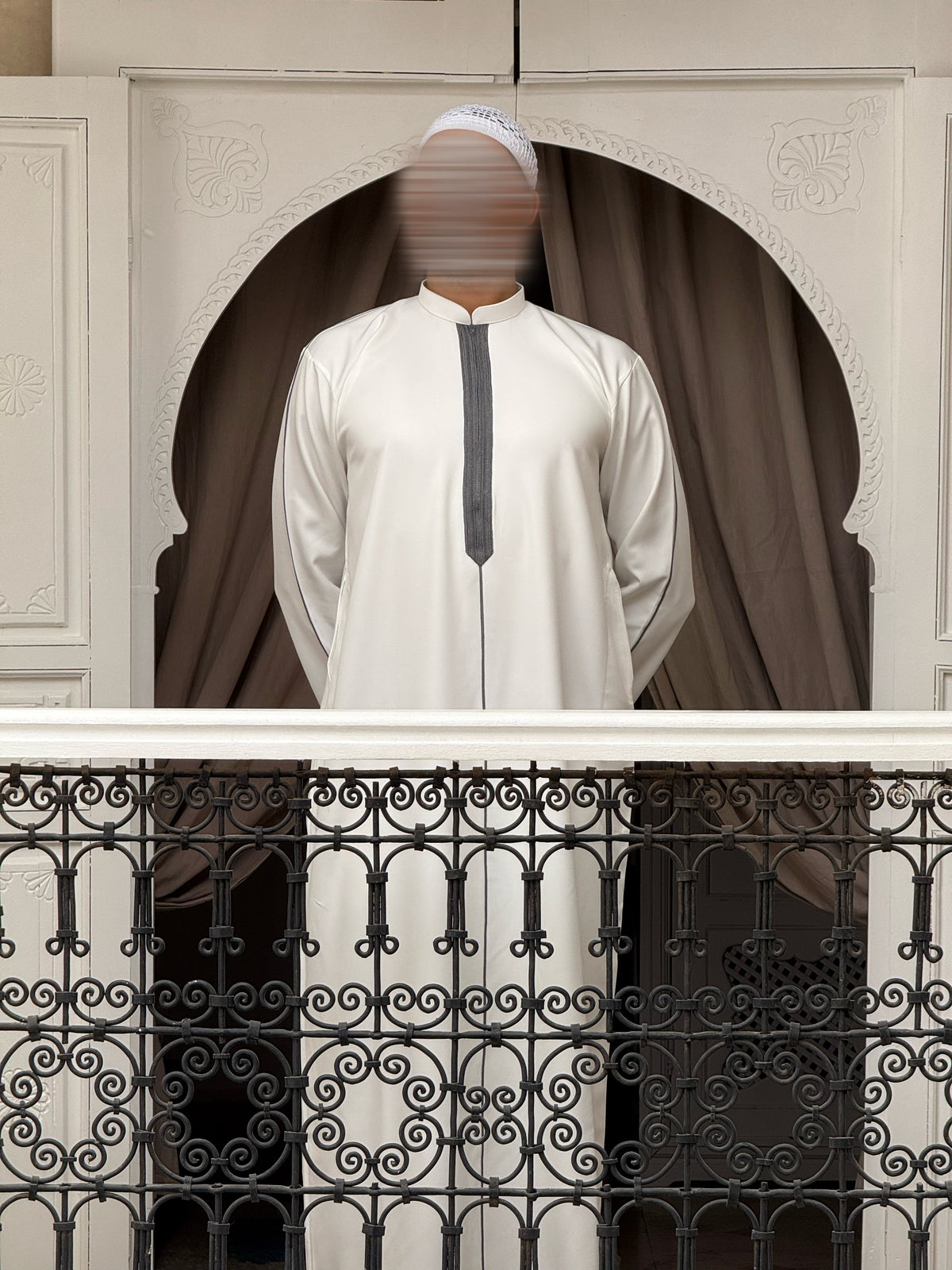 Qamis Casablanca Blanc